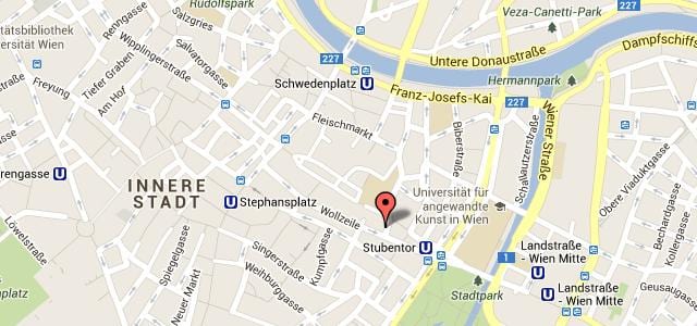 नक्शे के stephansplatz वियना के नक्शे