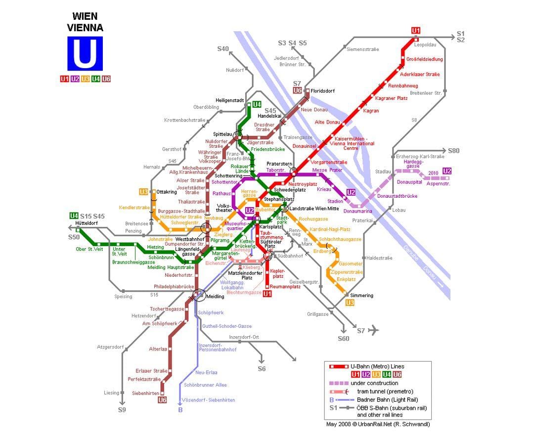 नक्शे के u1 वियना