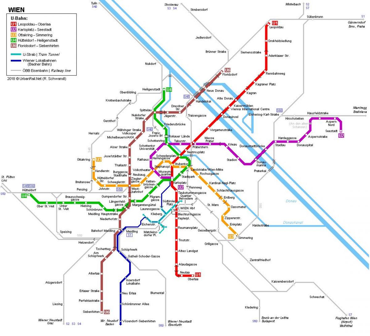 नक्शे के uban Wien