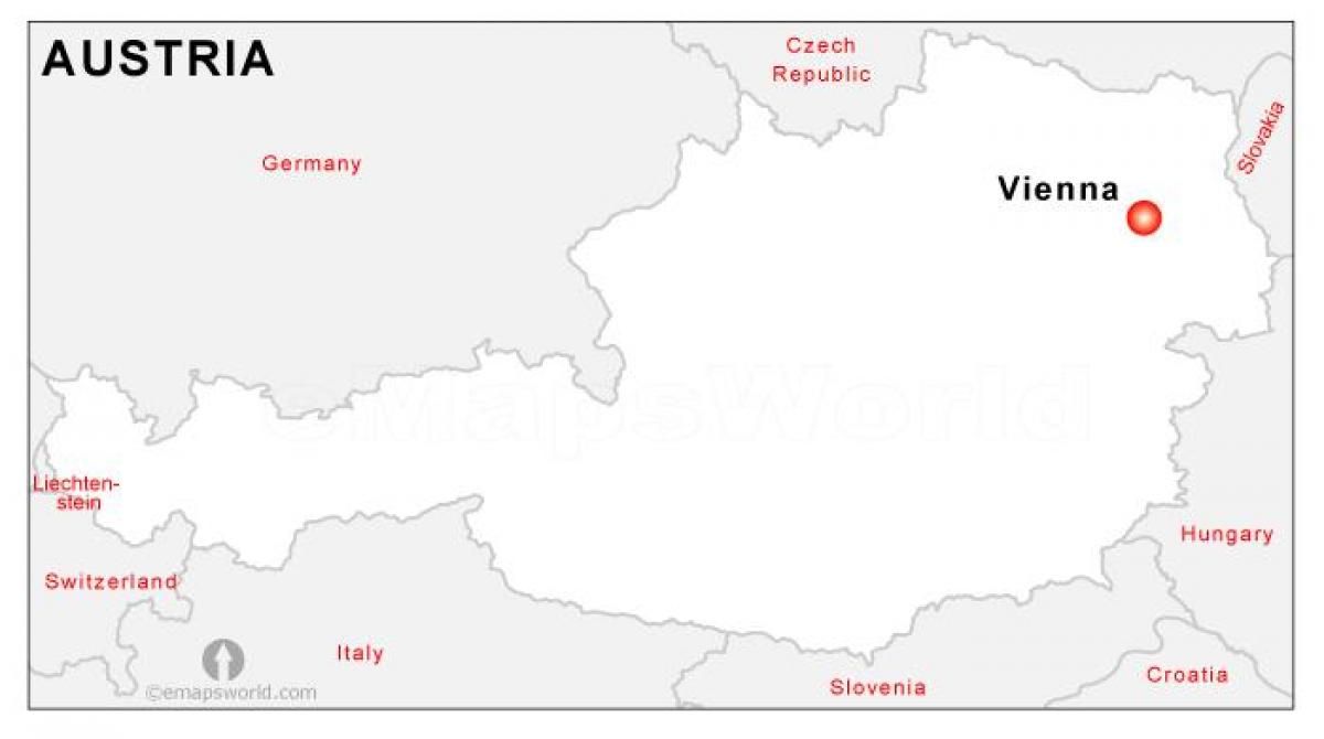 नक्शा ऑस्ट्रिया की राजधानी