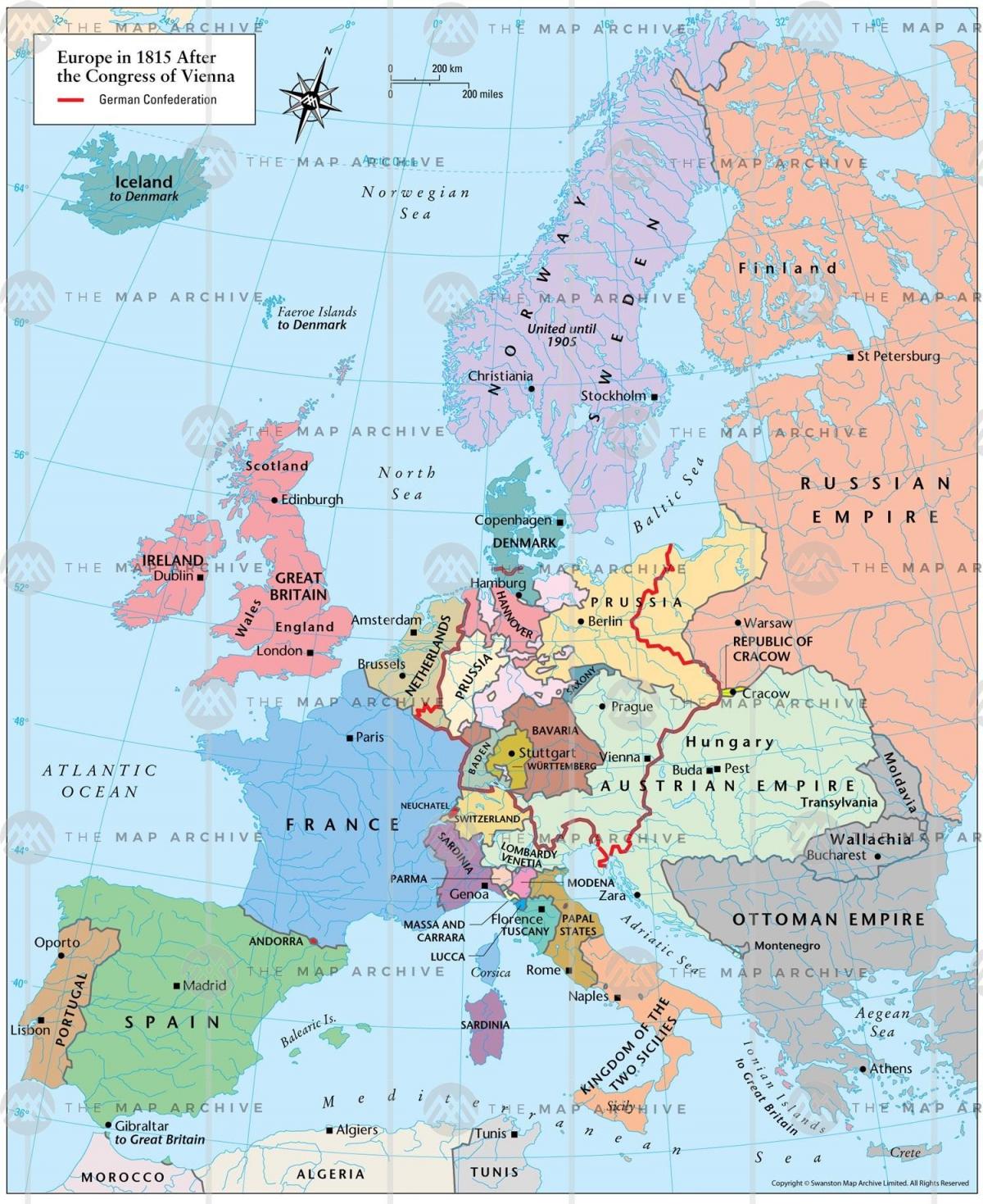 वियना ऑस्ट्रिया यूरोप का नक्शा