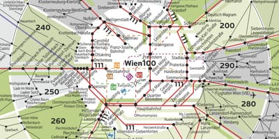 वियेना क्षेत्र 100 नक्शा