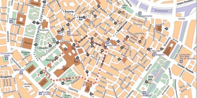 नक्शे के केंद्र Wien