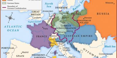 नक्शे के वियना में यूरोप
