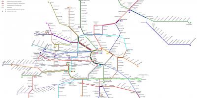 वियना ट्राम लाइन डी मानचित्र