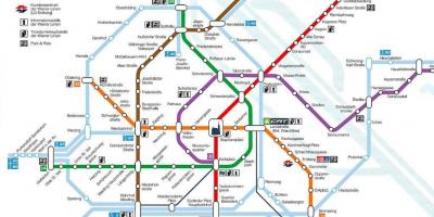 वियेना मेट्रो का नक्शा